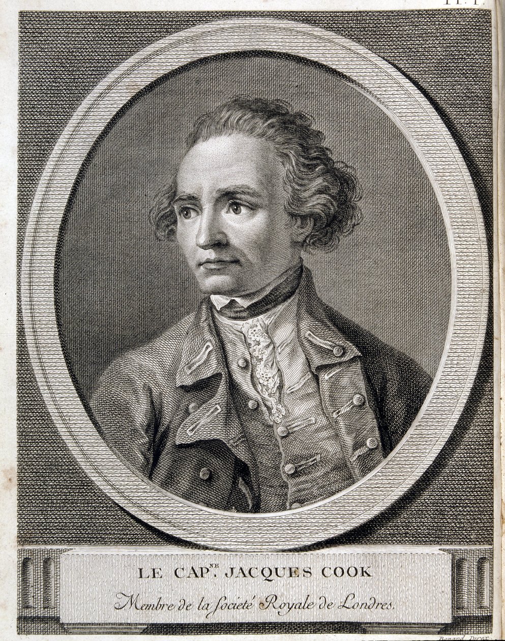 Kaptan James Cook, Londra Kraliyet Cemiyeti üyesi by (after) French School