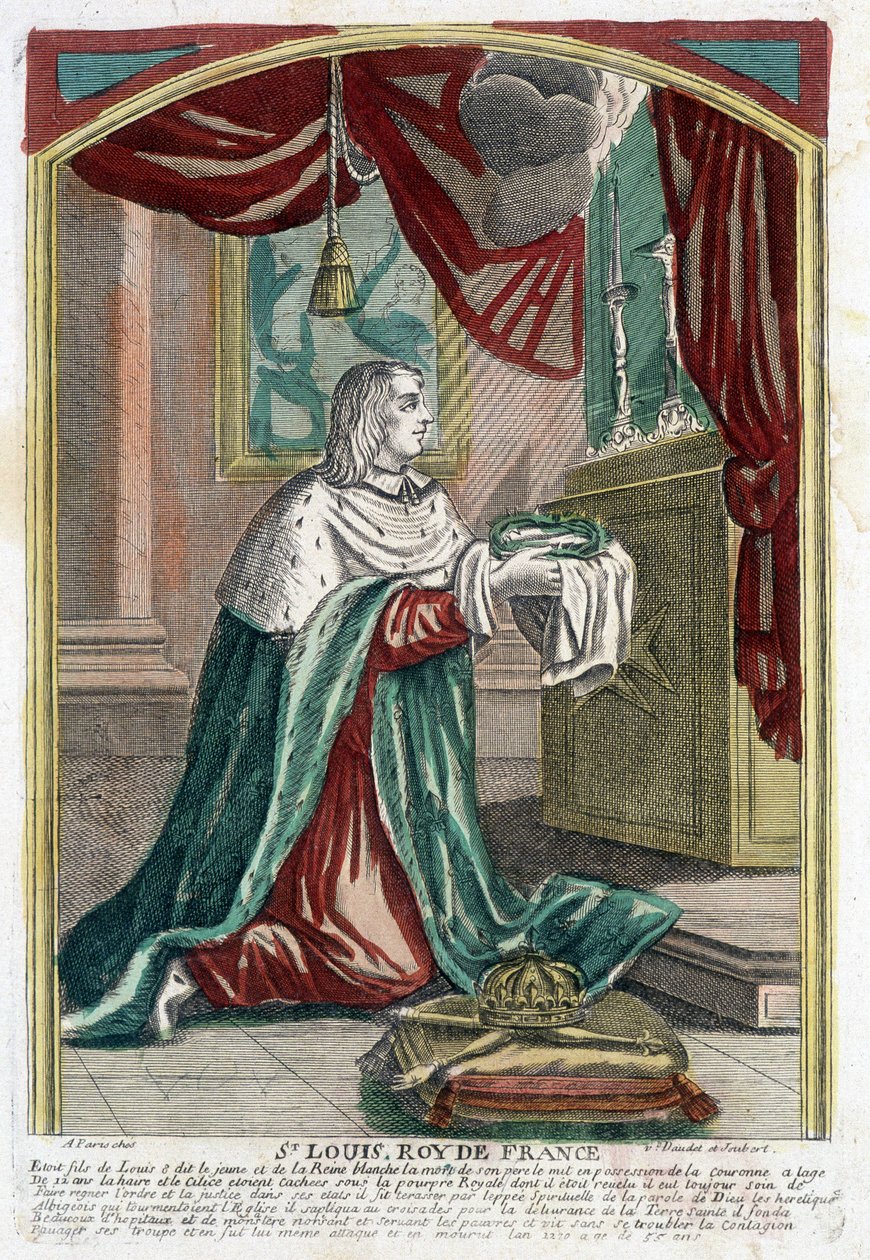 Dua ederken Saint Louis portresi by (after) French School