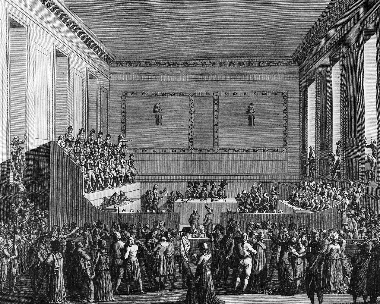 Fransız Devrimi Savaşı ve devrim karşıtı hareketler: Antoine Quentin Fouquier de Tinville, dit Fouquier Tinville (1746-1795), Devrim Mahkemesi tarafından Cumhuriyet'in 12 çiçekli 3. Yılı (1 Mayıs 1795) yargıcı. Girardet'ten sonra Berthaut tarafında by (after) Girardet