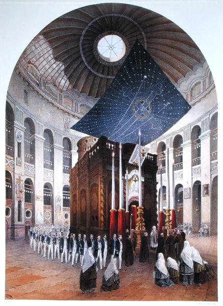 Kutsal Kabir Kilisesi, Hubert Clerget (1818-99) ve Jules Gaildrau (1816-98) tarafından oyulmuş Contre-Amiral Paris
