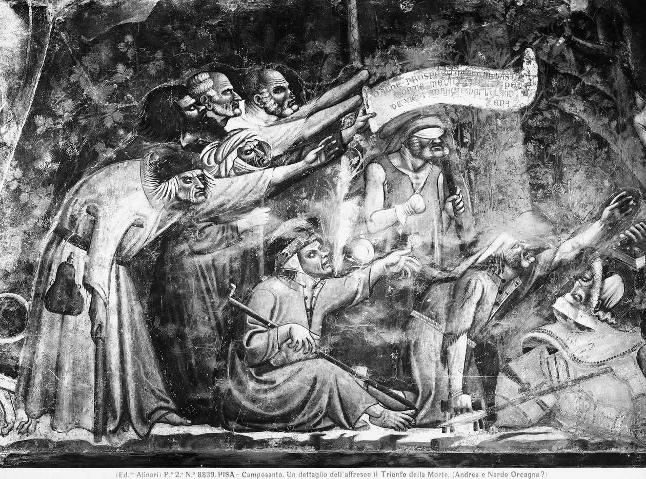 Ölümün Zaferi detayı, yaklaşık 1350 (fresk) by (attributed to) Master of the Triumph of Death
