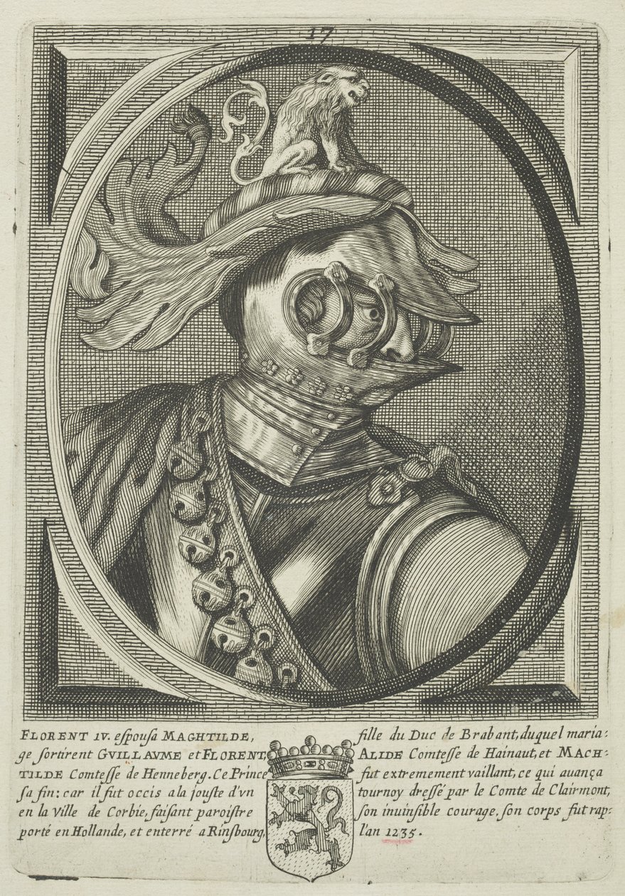 Floris IV, Hollanda Kontu (gravür) by (attr.to) French School