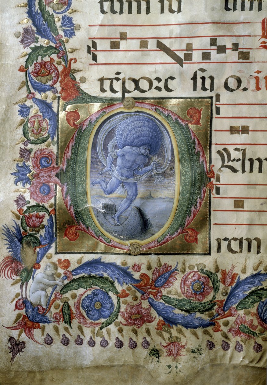 Aşamalı bir ışıklı sayfa (Minyatür by (c.1445 1527) Liberale da Verona