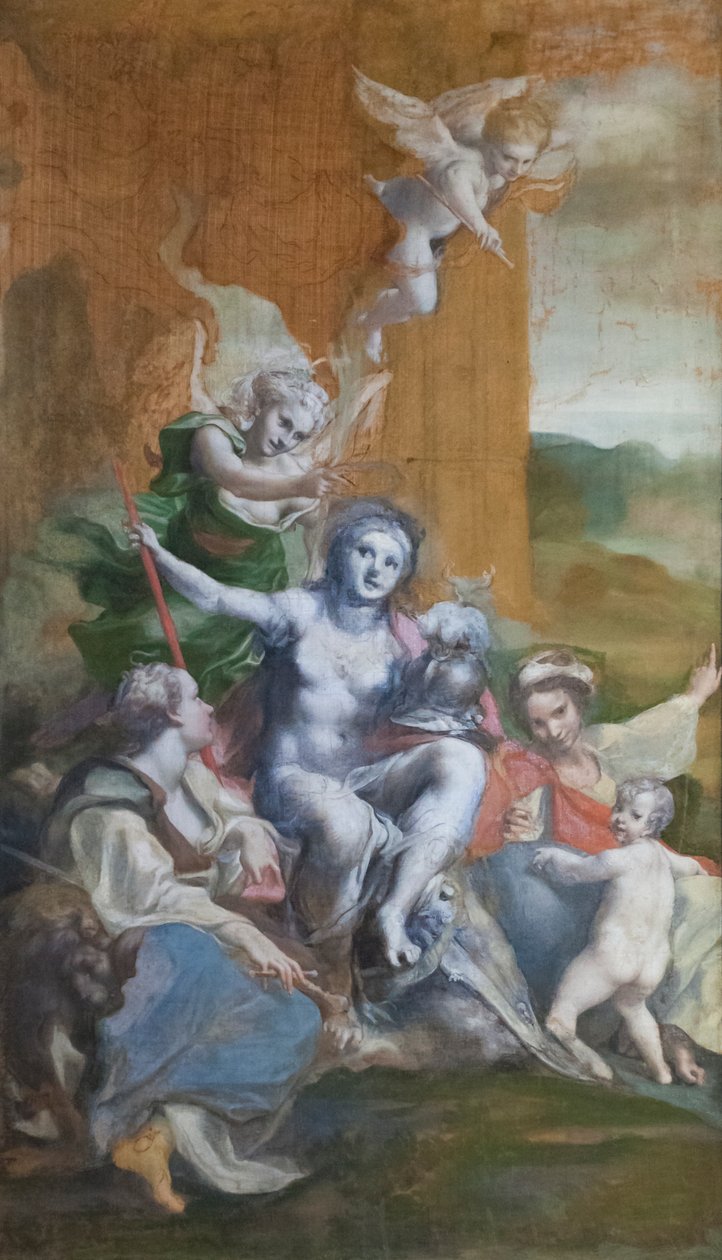 erdem alegorisi by (c.1489 1534) Correggio