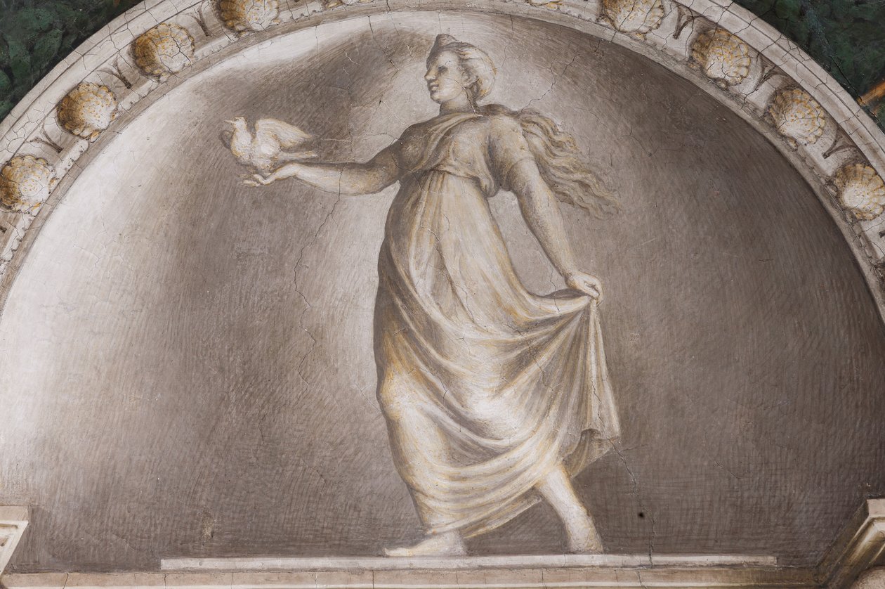 Diana Lucifera, lunetlerin detayı by (c.1489 1534) Correggio