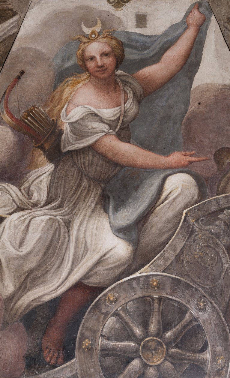 Diana bir arabada by (c.1489 1534) Correggio