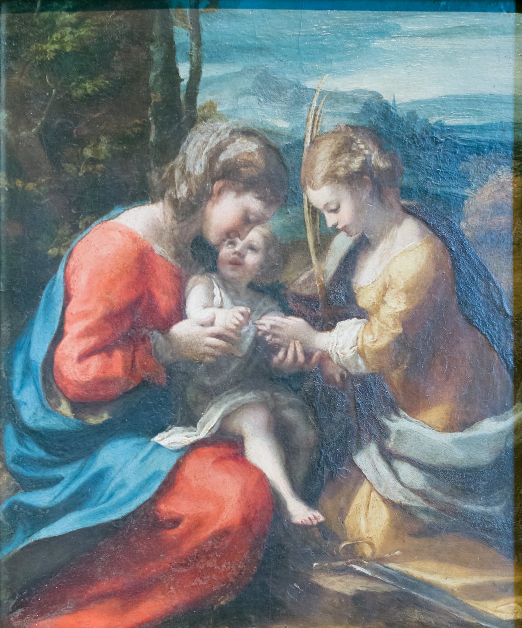 Saint Catherine'in mistik evliliği by (c.1489 1534) Correggio