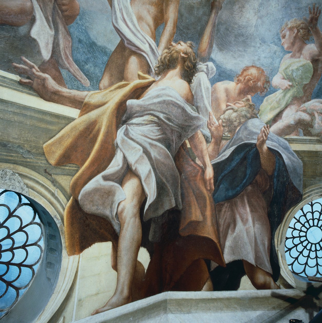 Havari figürü, Parma Katedrali kubbesinin fresklerinin detayı, Antonio Allegri Da Correggio (1489-1534) by (c.1489 1534) Correggio