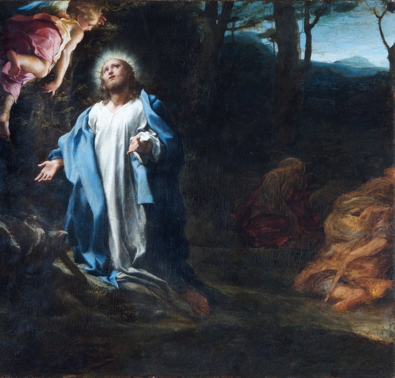 Bahçedeki Istırap, 1520'lerin ortası (panel üzerine yağlıboya) by (c.1489 1534) Correggio