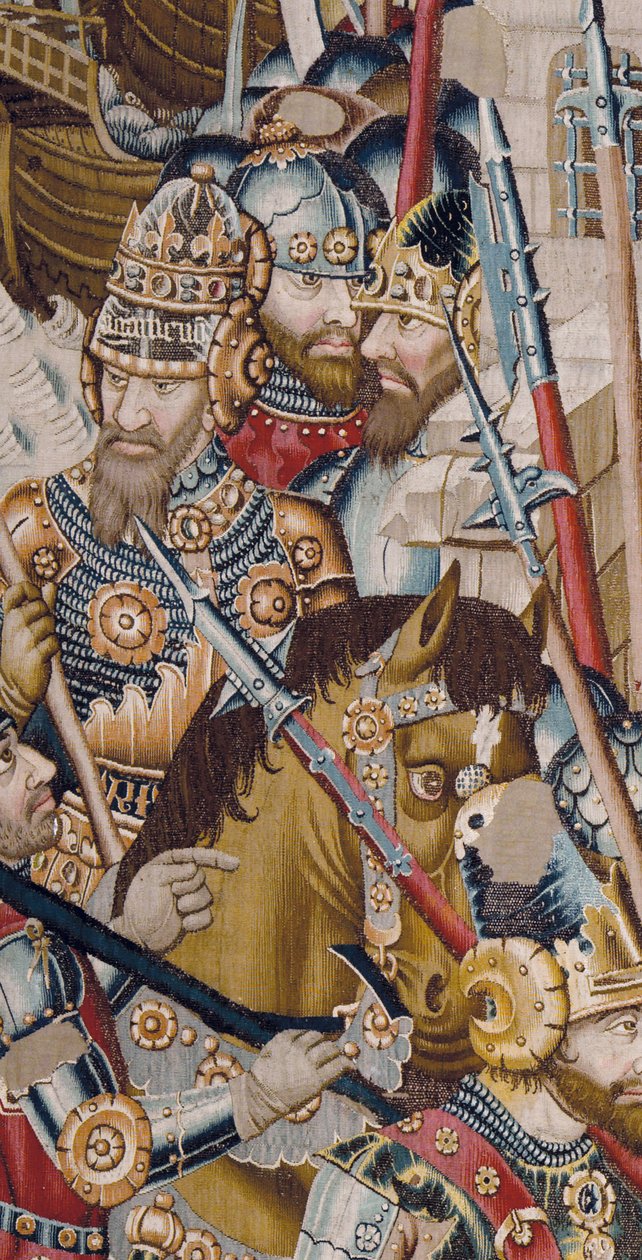 Truva Savaşı: Truva'nın Yıkımı, c.1470 (duvar halısı) by (fl.1450 75) Master of Coetivy