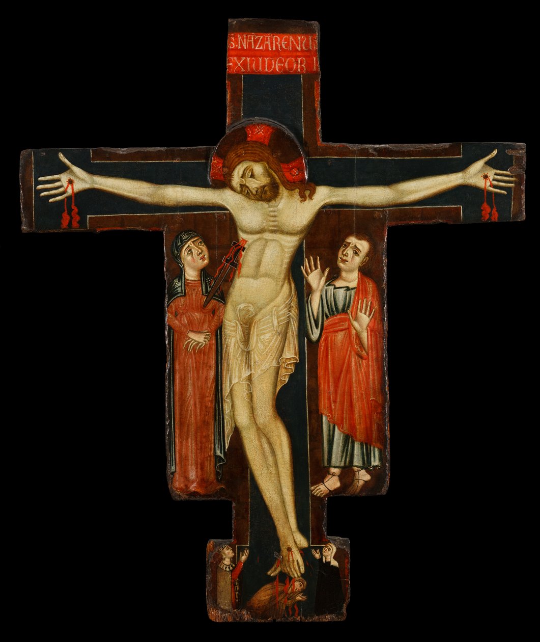 Haç, 1200'lerin sonu (panelde sıcaklık) by (studio) Master of the Magdalene Altarpiece
