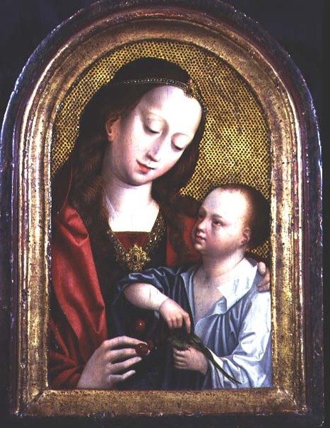 madonna ve çocuk by (studio) Master of the Magdalene Altarpiece