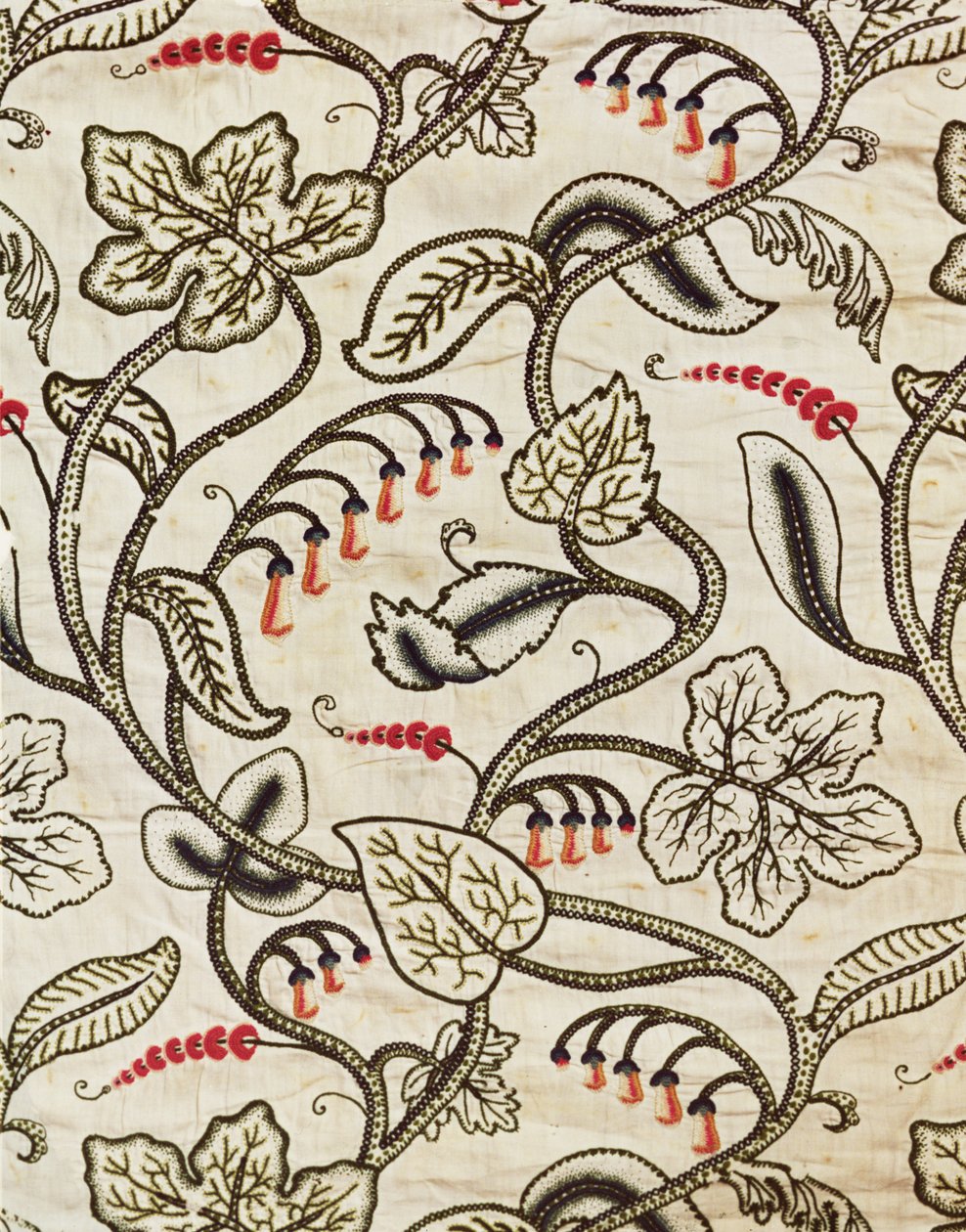 Çiçek desenli askı işçiliği, 17. yüzyıl sonu (keten üzerine yün işlemesi) by Unknown