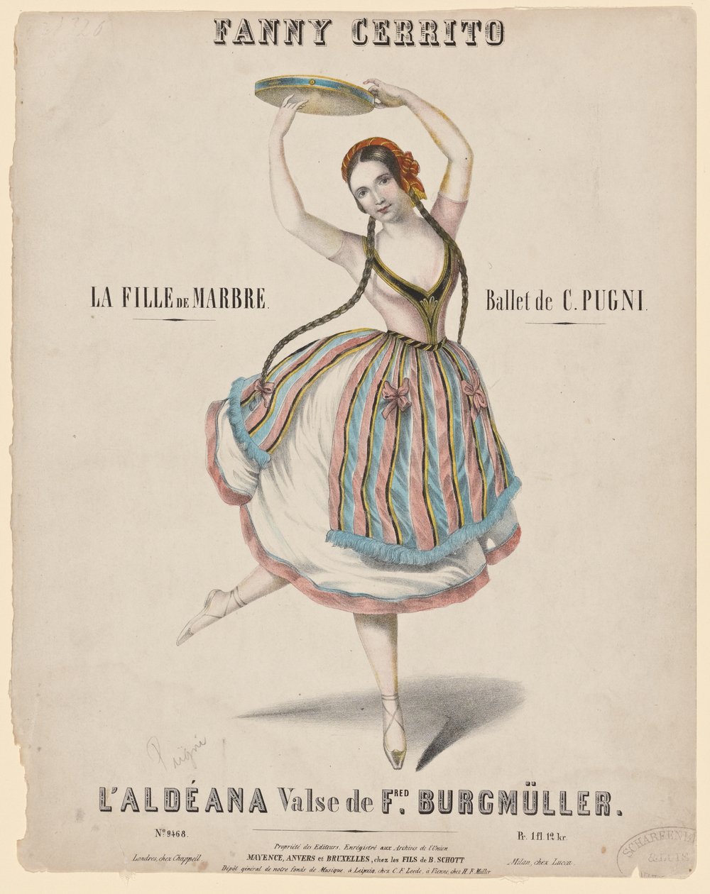 Fanny Cerrito, 1840 by Unknown