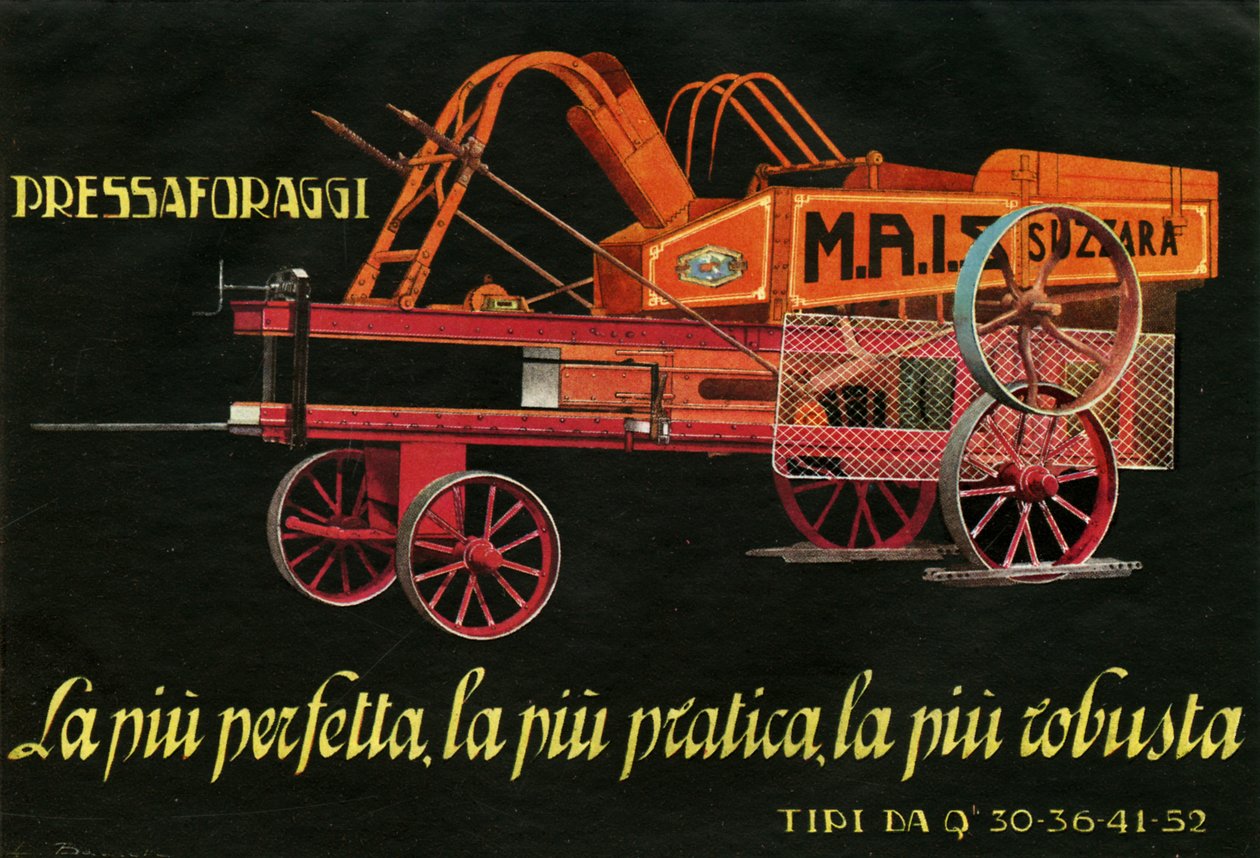 Tarım makinesi. Suzzara, 1925 by Unknown