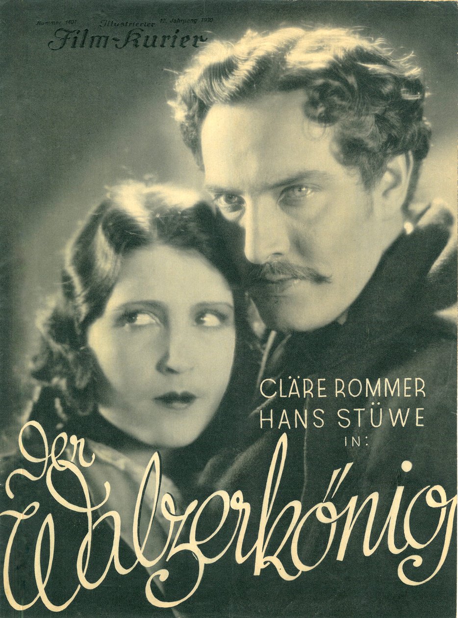 Kurier Der Walzerkönig (Vals Kralı) için film afişi, 1930 by Unknown
