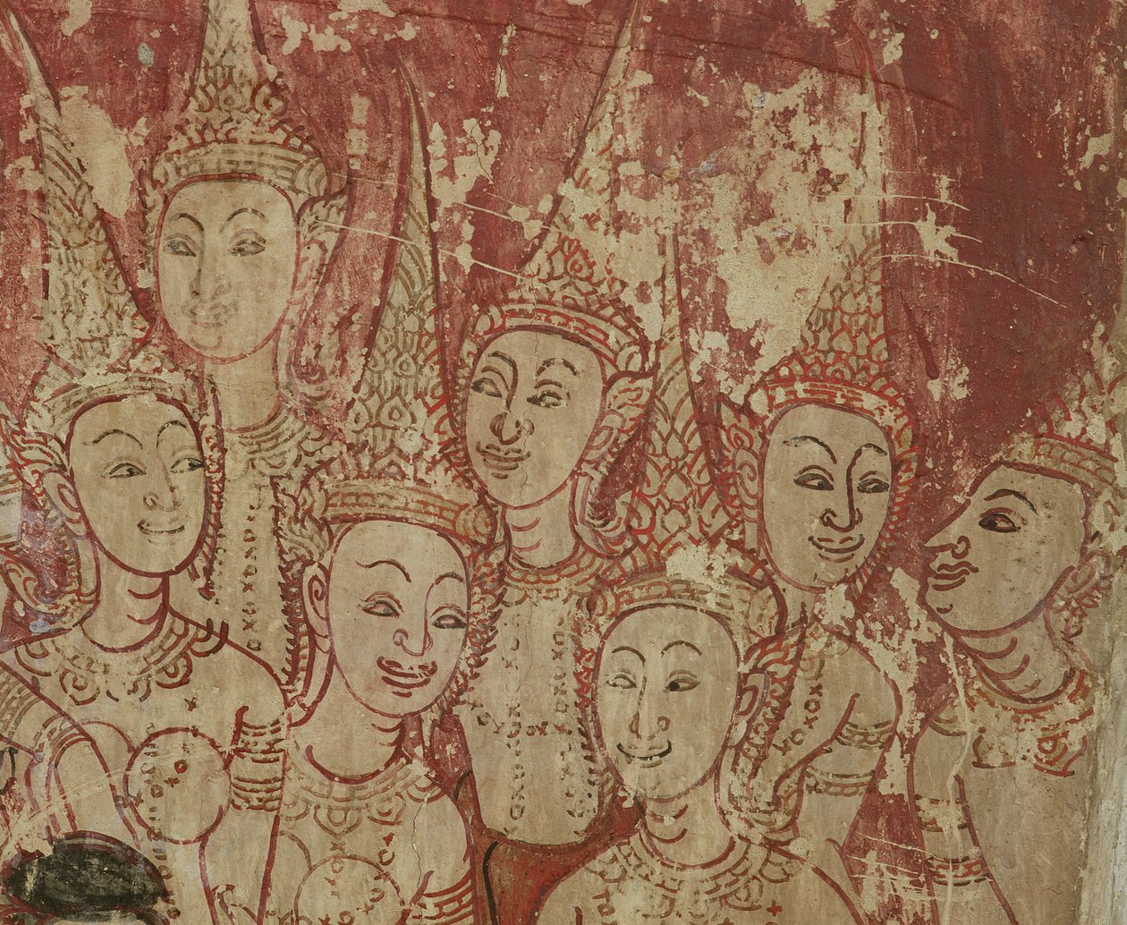 Fresk detayı, Wat Compuwek, Nonthaburi, Tayland by Unknown
