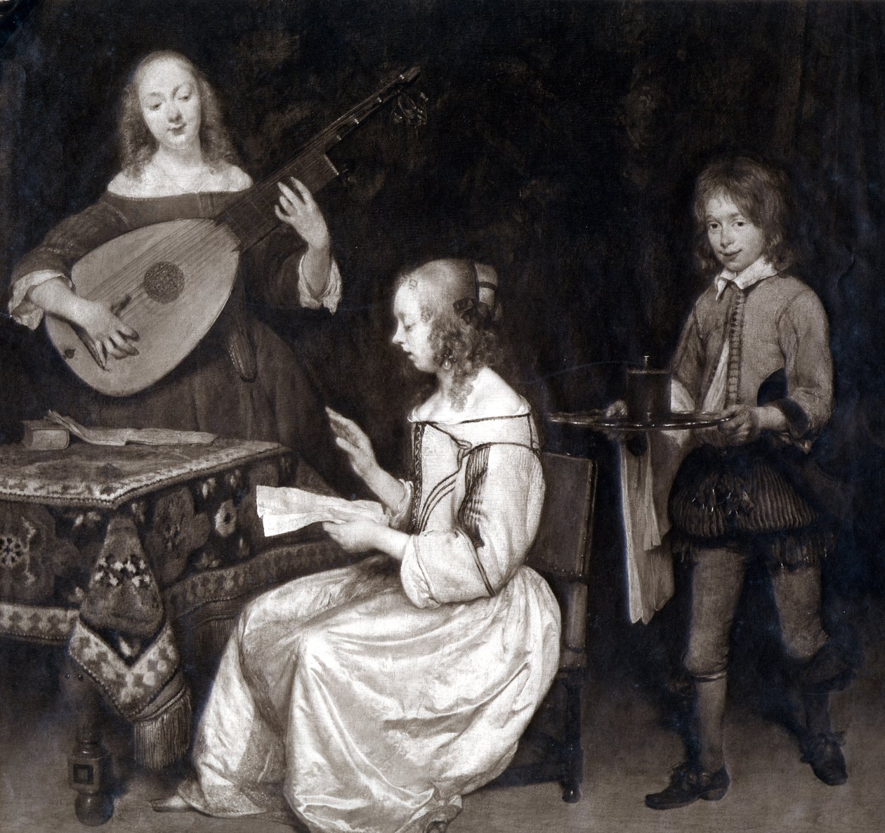 Gerard ter Borch, Müzikal Sahne. by Unknown