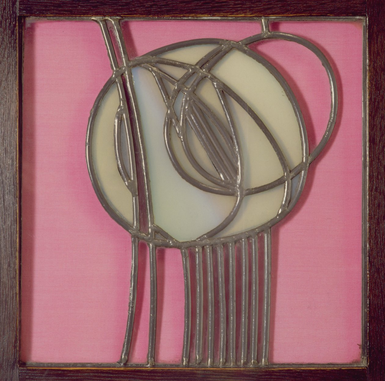 Glasgow Sanat Okulu, vitray gül detayı by Unknown