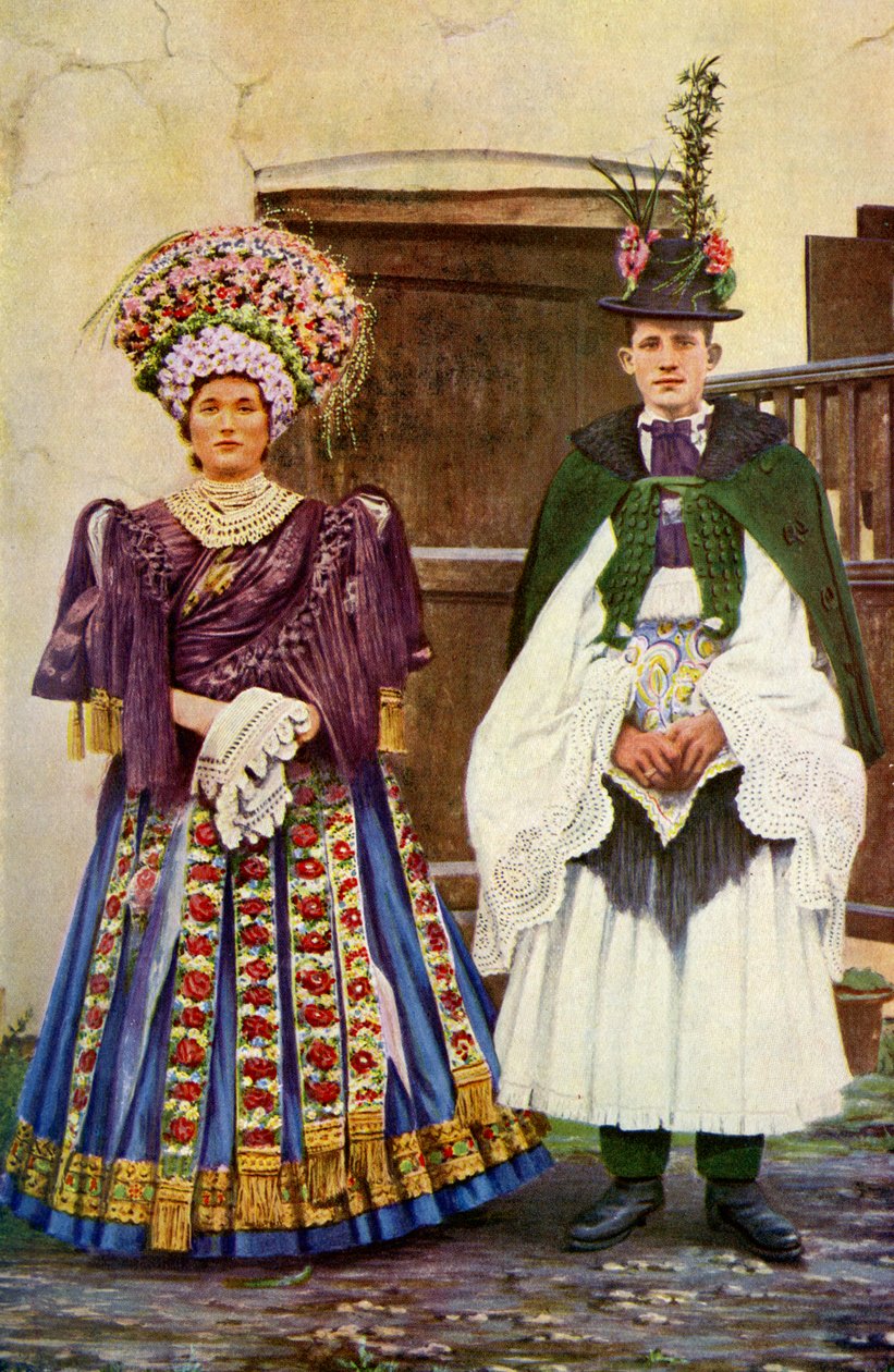 Macaristan. Köylü çift gelin dizisinde. 1920 by Unknown