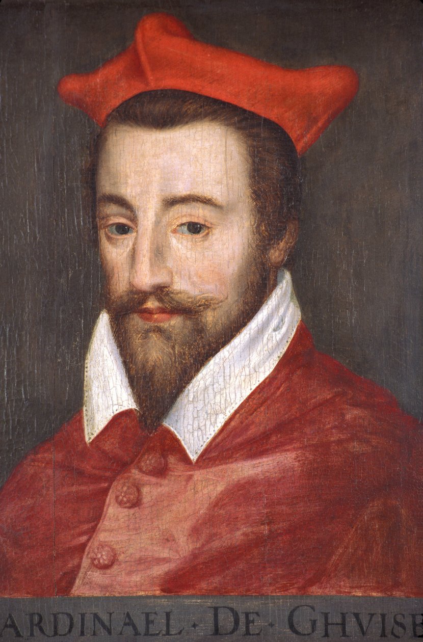 Indre & Loire N* 026 - Chateau dAzay-le-Rideau - Oda N* 4 - Guise Kardinalinin Portresi (Lorraine II. Louis, Guise Kardinali ve ardından Lorraine Kardinali olarak adlandırılır, 1555-1588) by Unknown