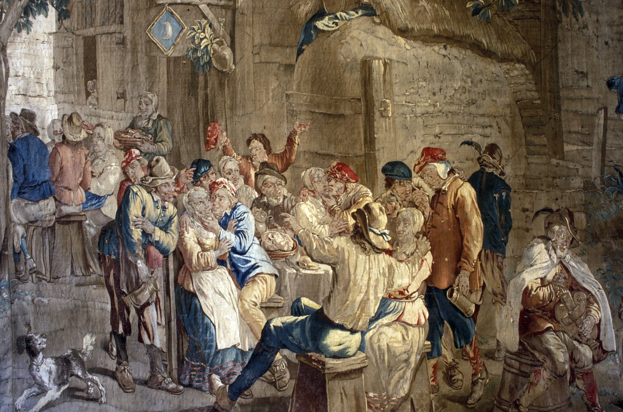 Indre & Loire N* 251 - Chateau dUse - 18. yüzyılın Flaman goblenleri - Teniers kartonundan (17. yüzyıl) by Unknown