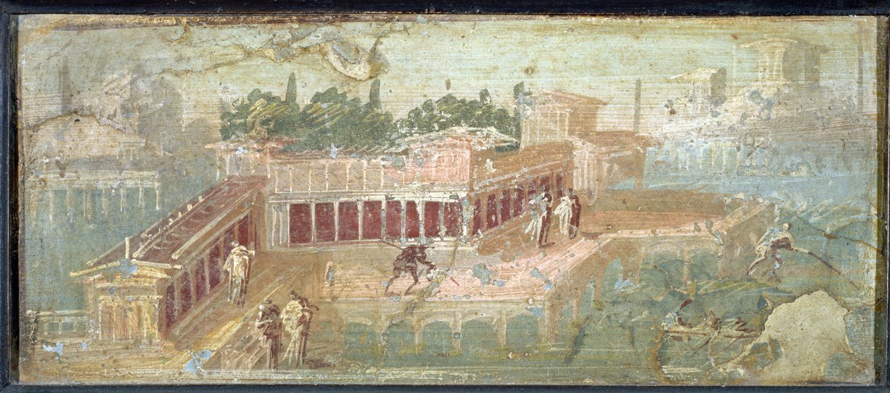 Lakeside or Seaside Villa Landscape, from Stabiae, 1st century AD  by Unknown