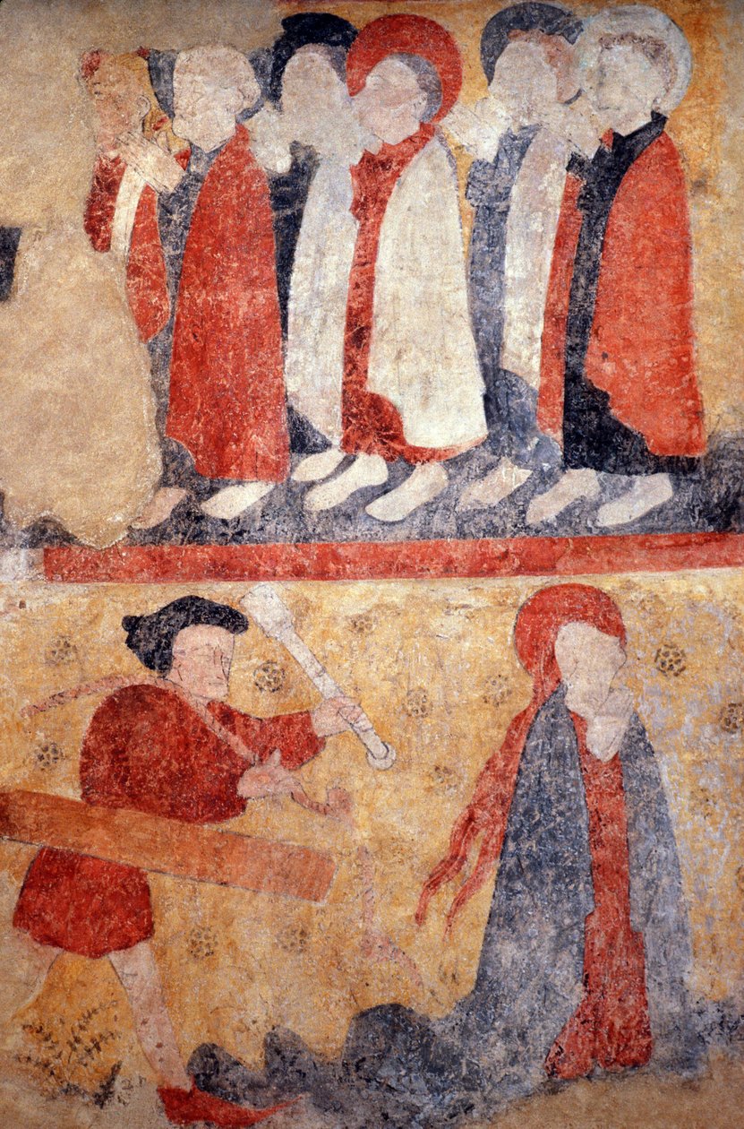 Loire Atlantique N* 079 - St-Sulpice des Landes - “Eski Şehir” olarak bilinen kilise - 15. yüzyıl duvar resmi by Unknown