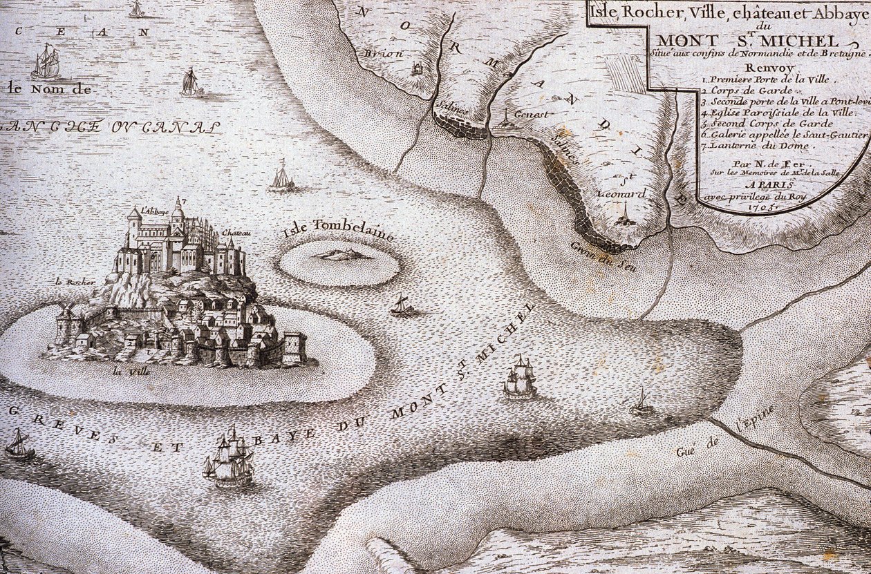 Kanal N * 014, Musee dAvranches, Litho - Mont St Michel by Unknown