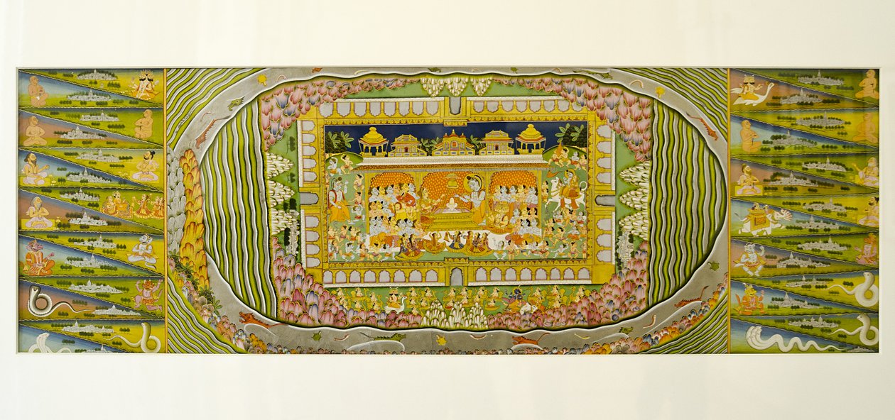 Marwar boyama: Shiva Mandalaları, Mehrangarh Fort saray müzesi, Jodhpur, Rajasthan, Hindistan by Unknown