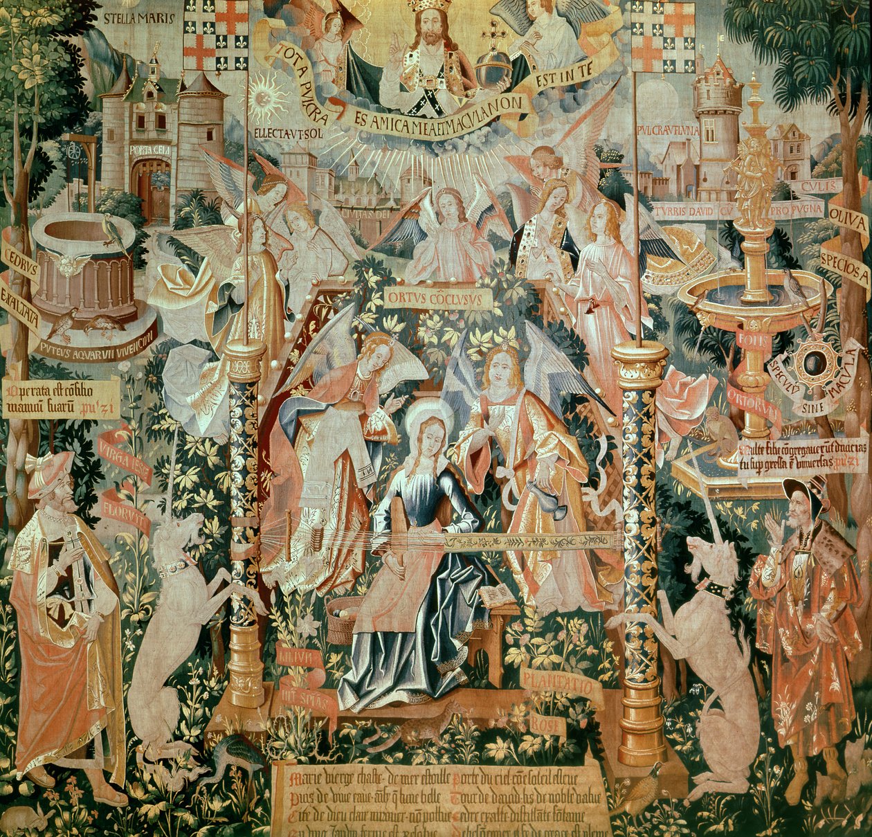Tapınaktaki Meryem, Bakirenin Hayatından Sahnelerden, Goblen, 1530 (ayrıca bkz. 61163-65) by Unknown