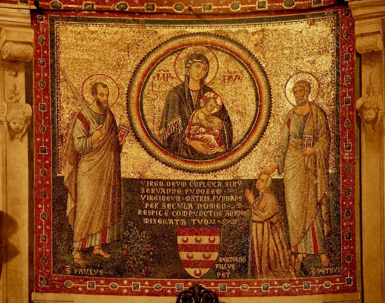 Bakire ve Çocuk, Aziz Peter ve Aziz Paul ile Apsis
