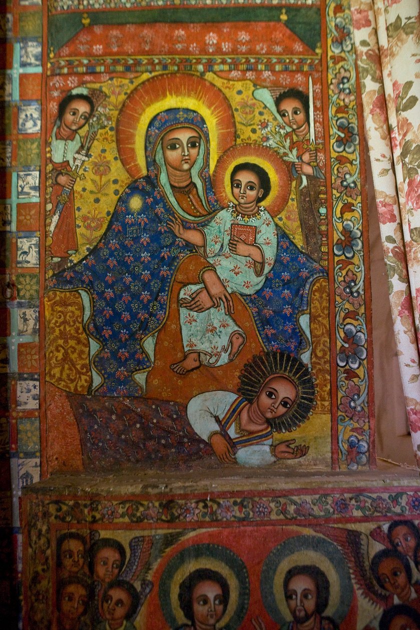 Narga Selassie Hristiyan Kilisesi, Dek Adası, Tana Gölü, Gondar Bölgesi, Etiyopya, Afrika by Unknown