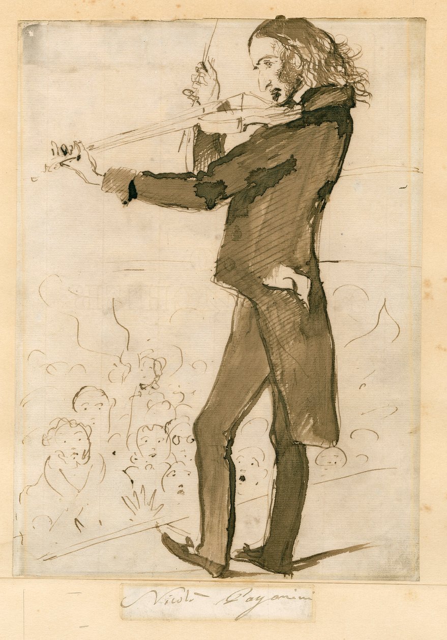 Niccolo Paganini - portre by Unknown