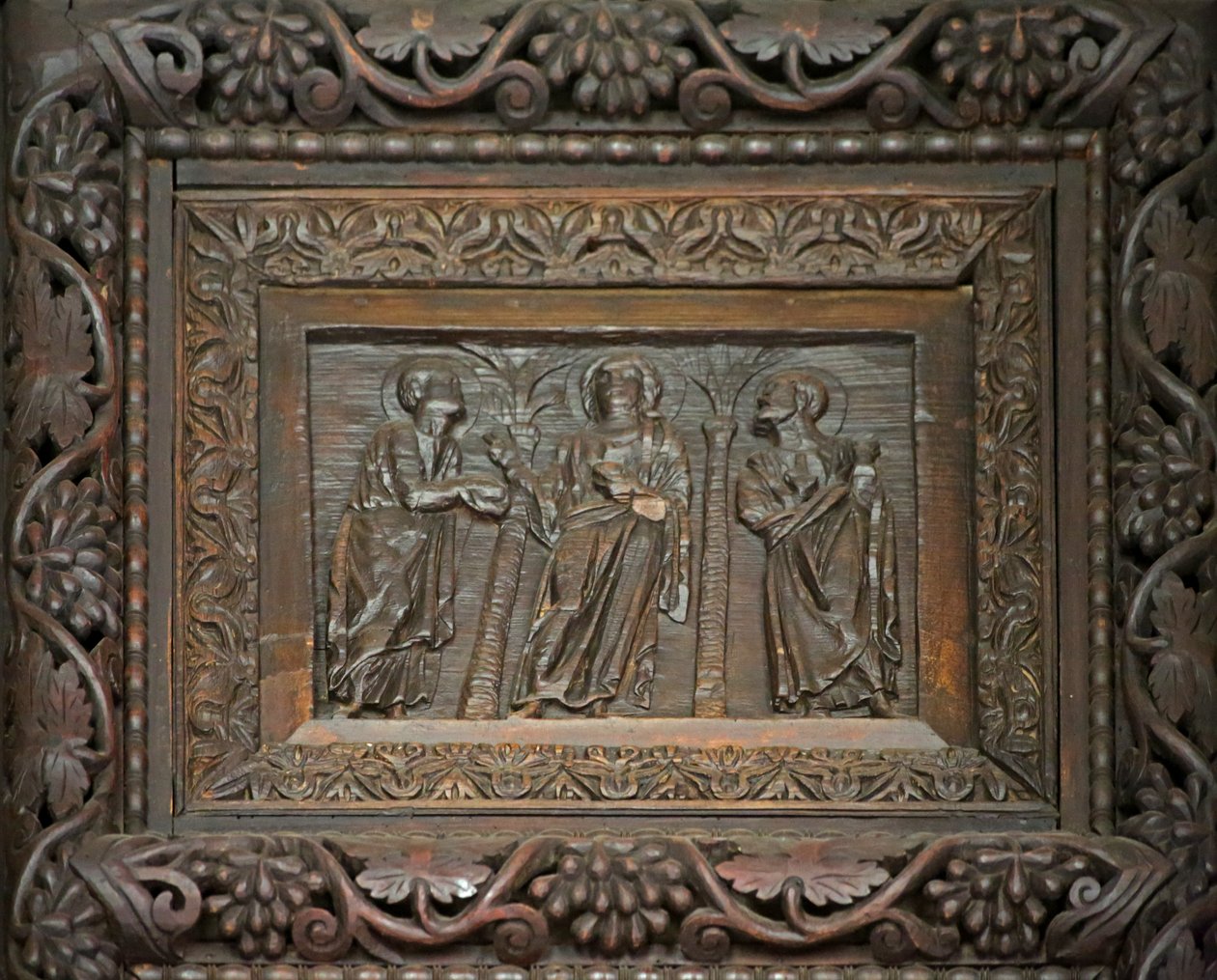5C kapısından panel: İki öğrencili Mesih by Unknown