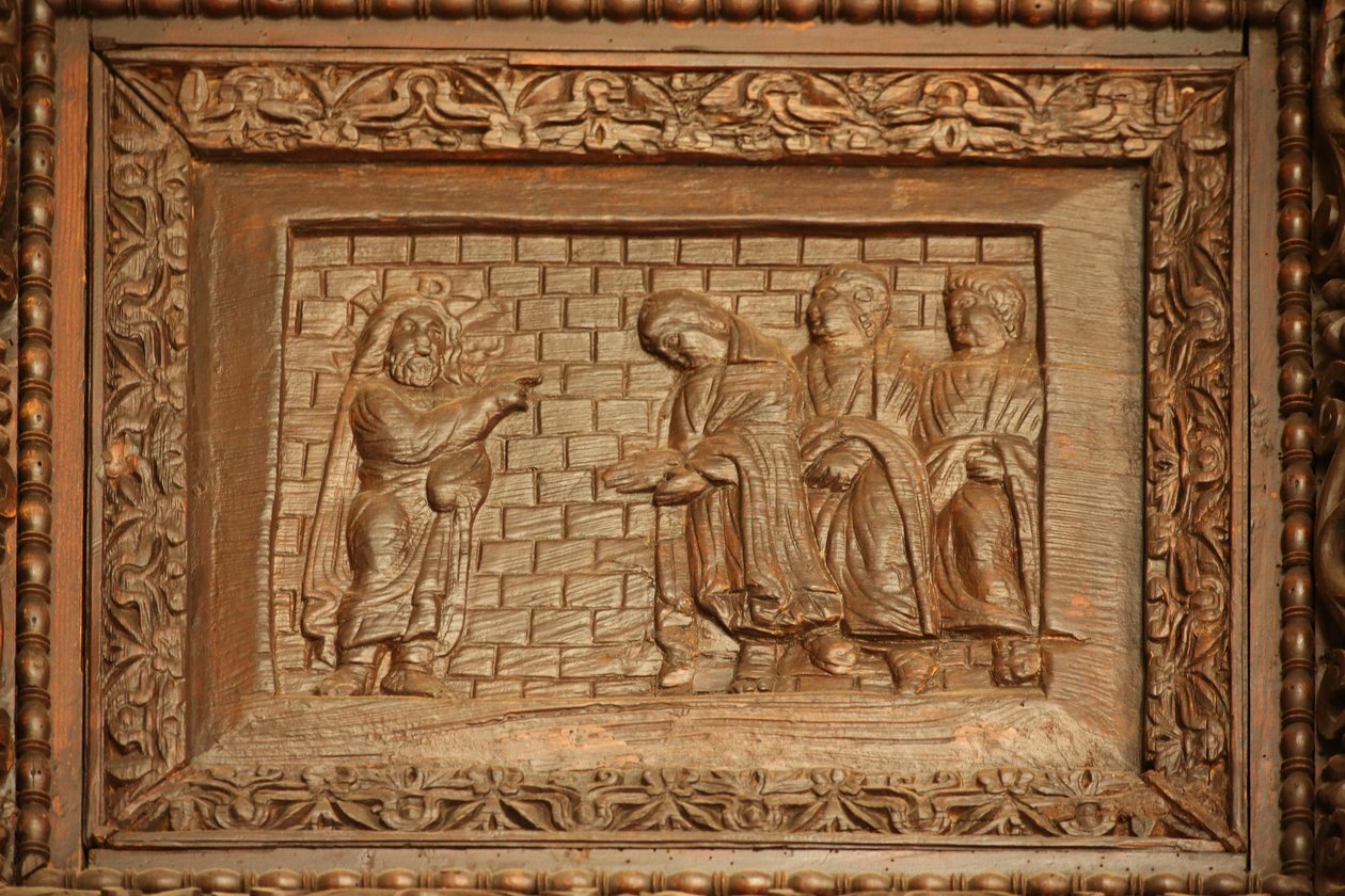 5C kapısından panel: dirilen Mesih öğrencilerine görünüyor by Unknown