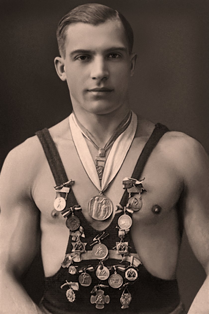 Bir Güreşçinin Portresi c.1920 by Unknown