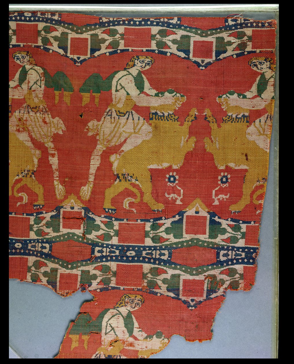 Vahşi Hayvanın Evcilleştirilmesi, Bizans goblen parçası, 6-7. Yüzyıl (ipek) by Unknown