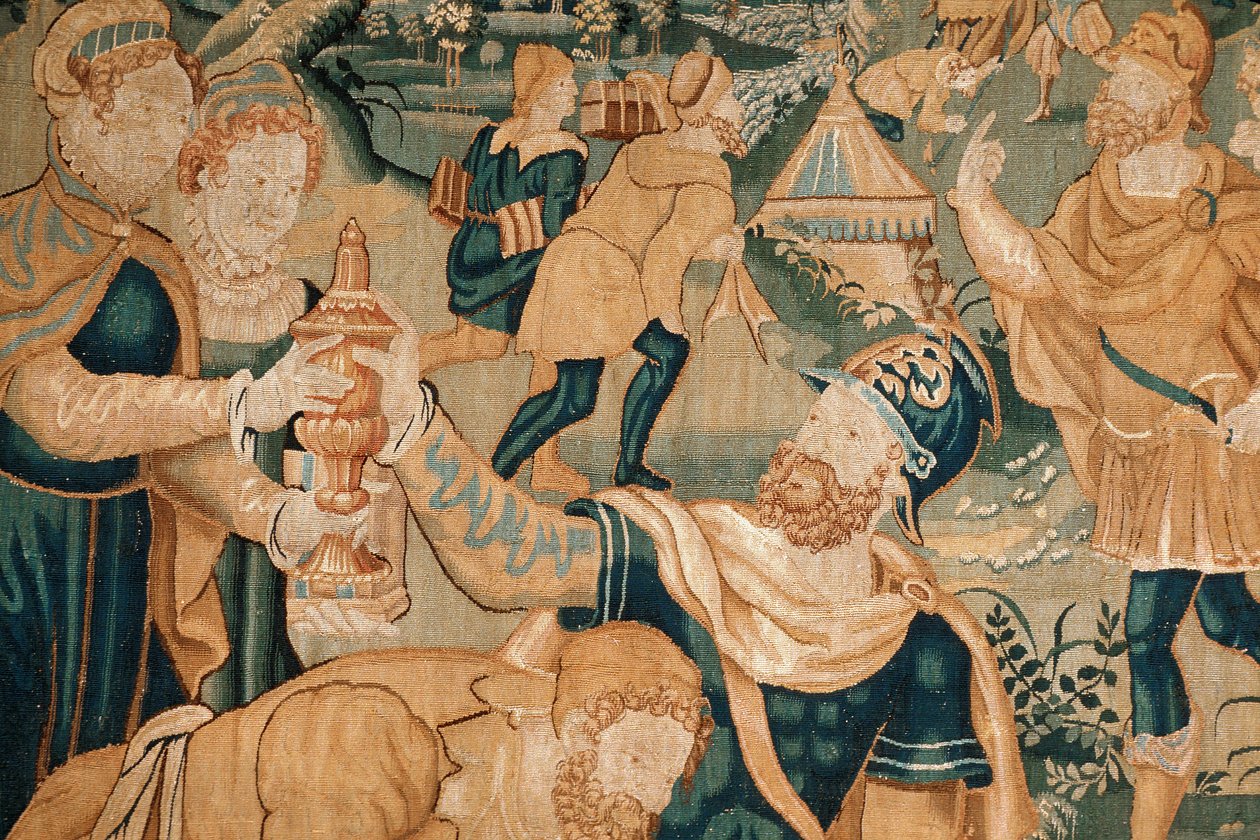 Toul (54. bölüm), belediye müzesi, Goblen du Nord (16. yüzyıl) detay by Unknown
