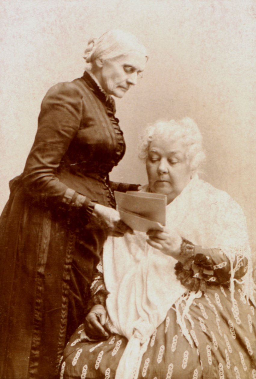 Elizabeth Cady Stanton (1815-1902) ve Susan B. Anthony (1820-1906) c.1880 by American Photographer