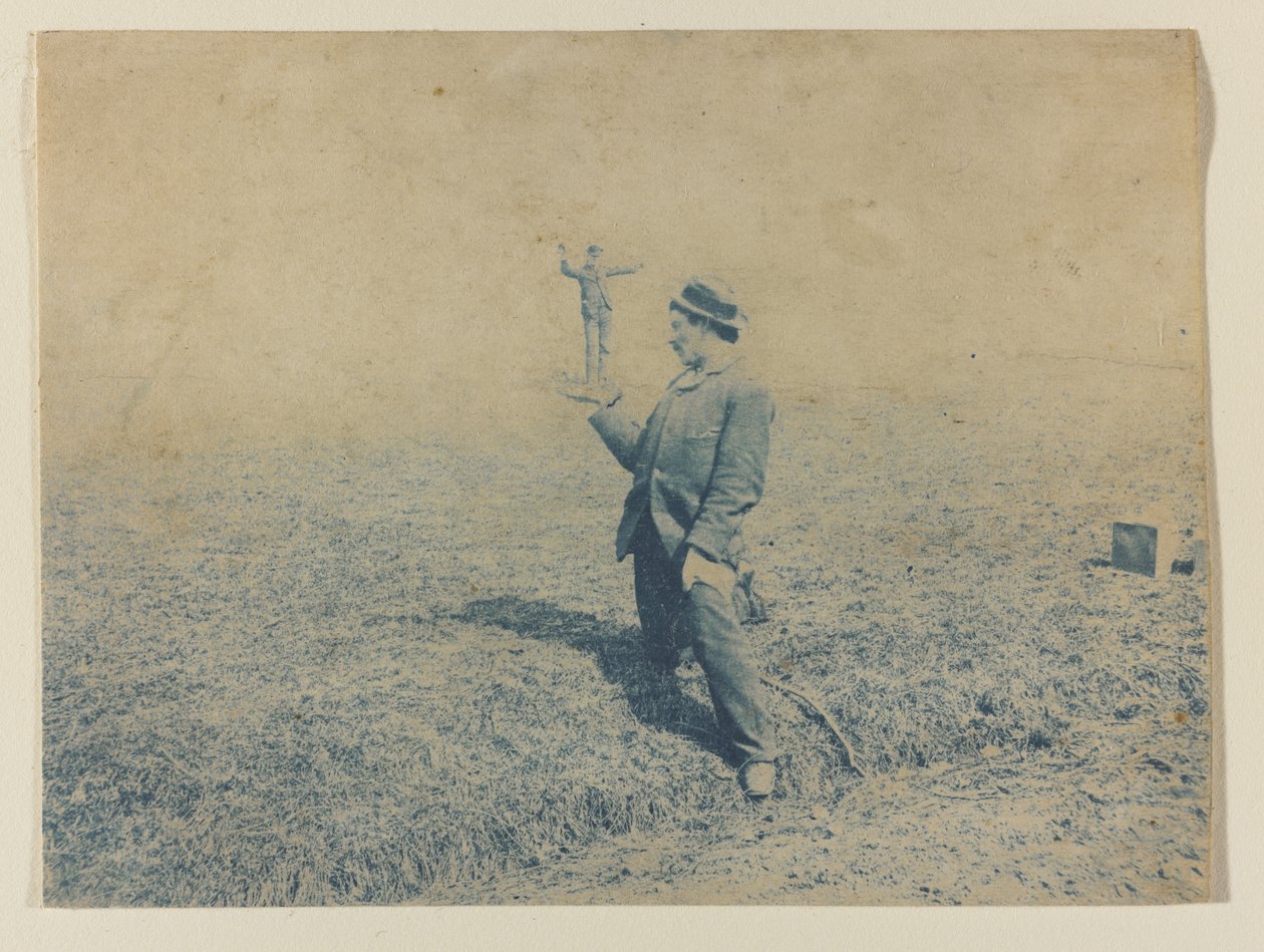 G.A. Reid and Chas. Wagner: Philadelphia in Perspective, c.1883 (cyanotype) by American Photographer