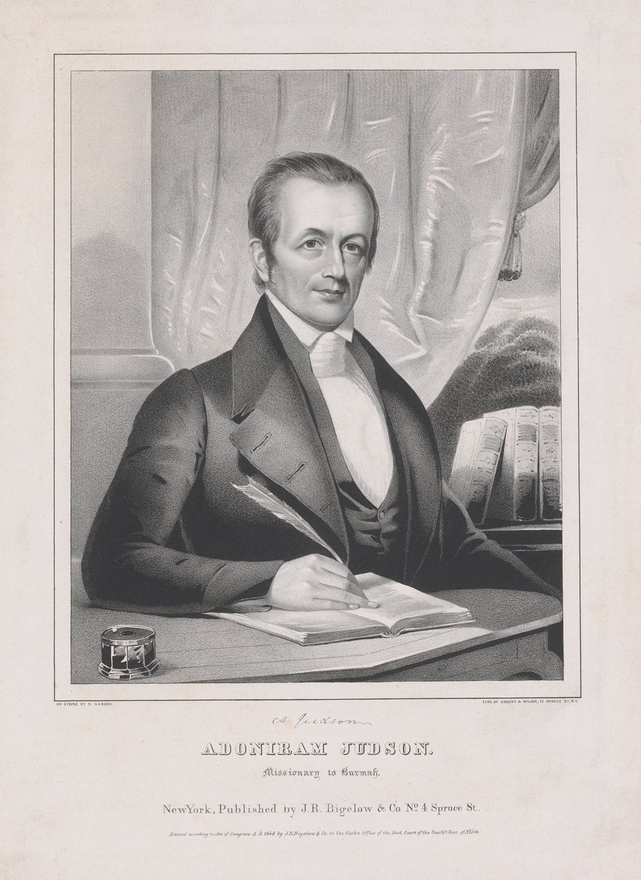 Adoniram Judson (1788 - 1850), Burma