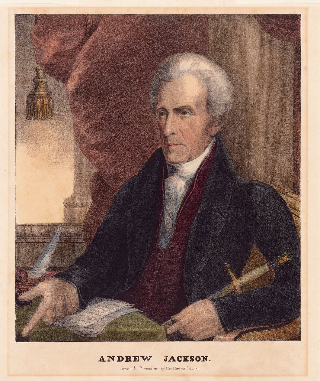 Andrew Jackson, bar. 1842 by American School