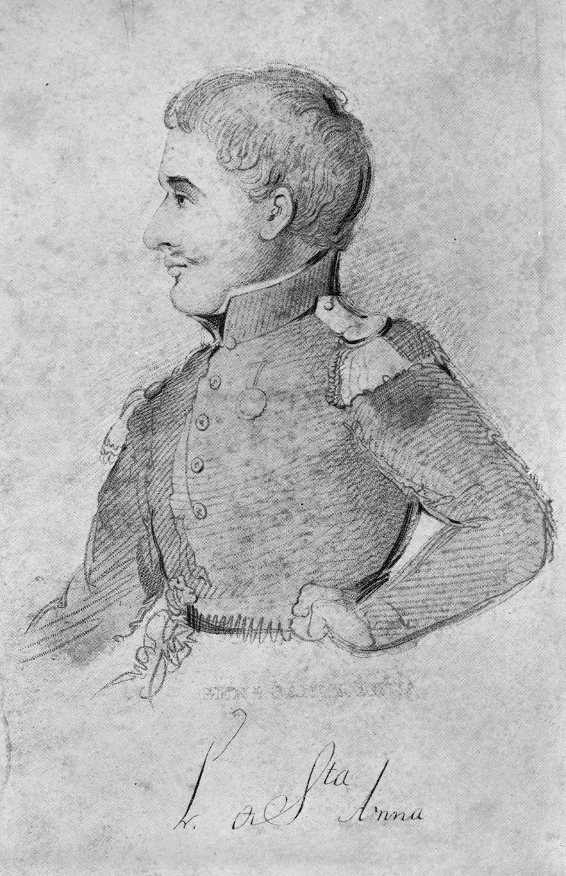 Antonio Lopez de Santa Anna, 1837 by American School