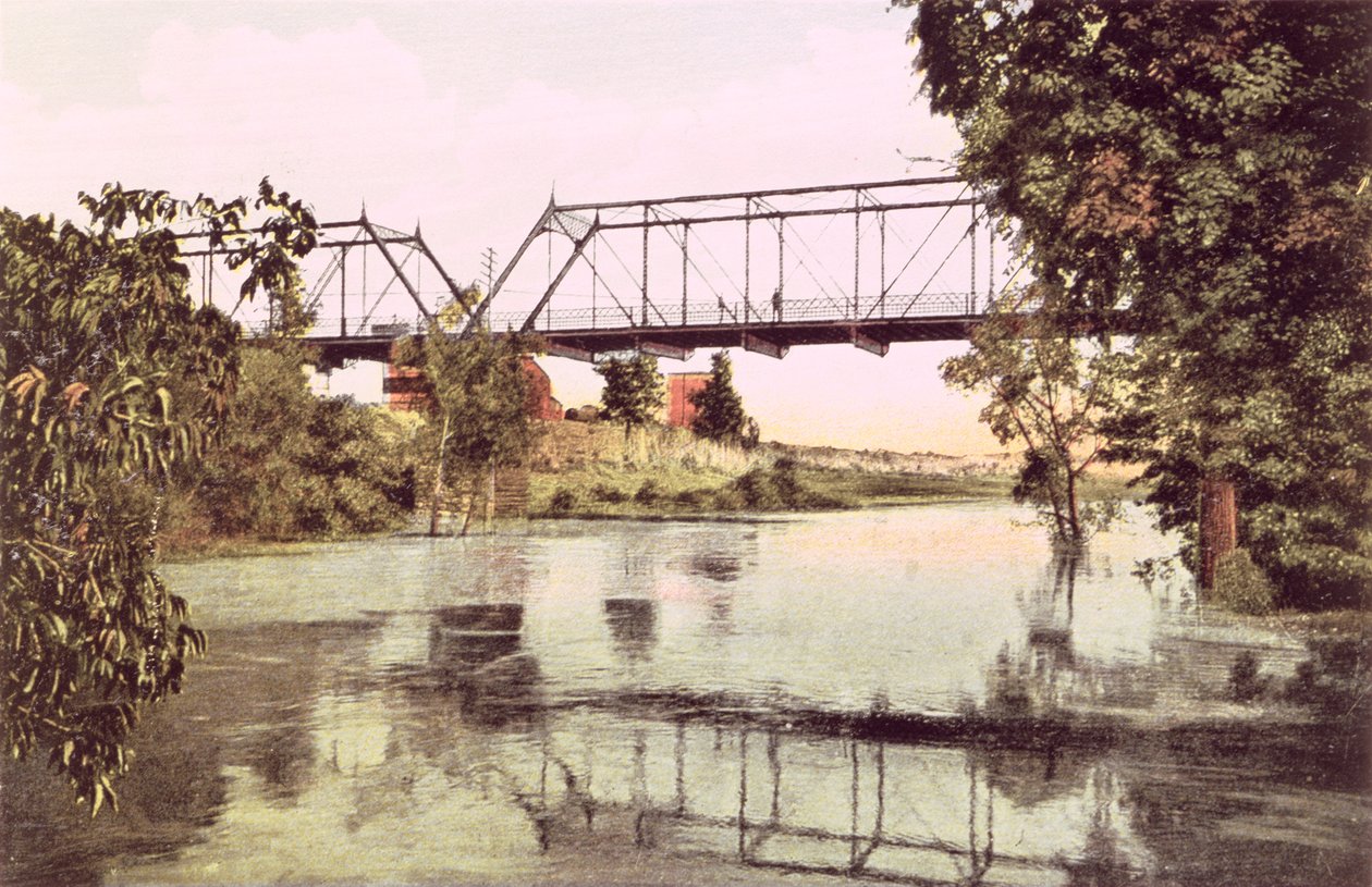 Trinity Nehri üzerinde köprü, Dallas by American School