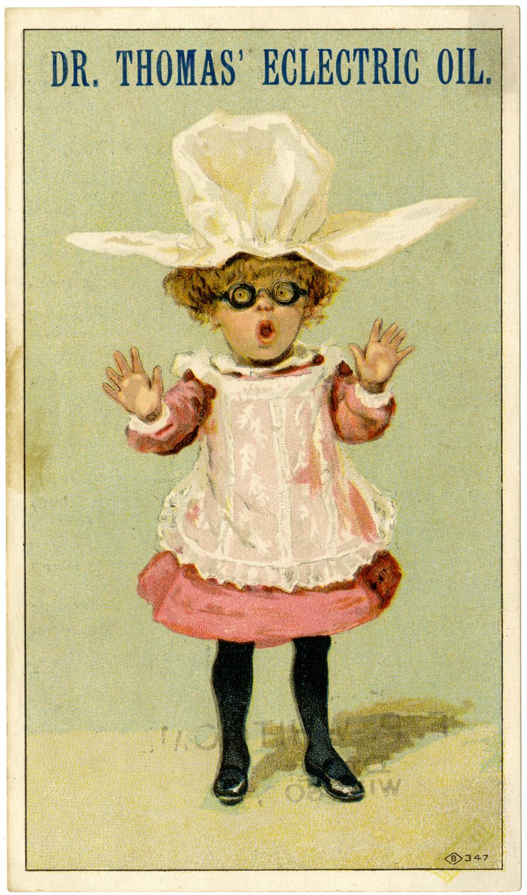 Dr. Thomas Eclectric Oil [ticari kart], c.1880-1910 (renkli taş [ticari kart]) by American School