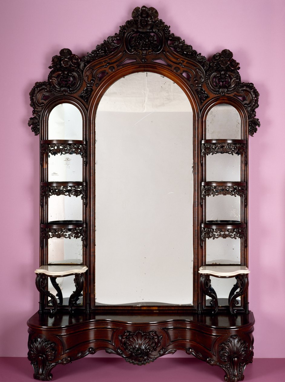 Etagere, bir salon takımının parçası, John Henry Belter