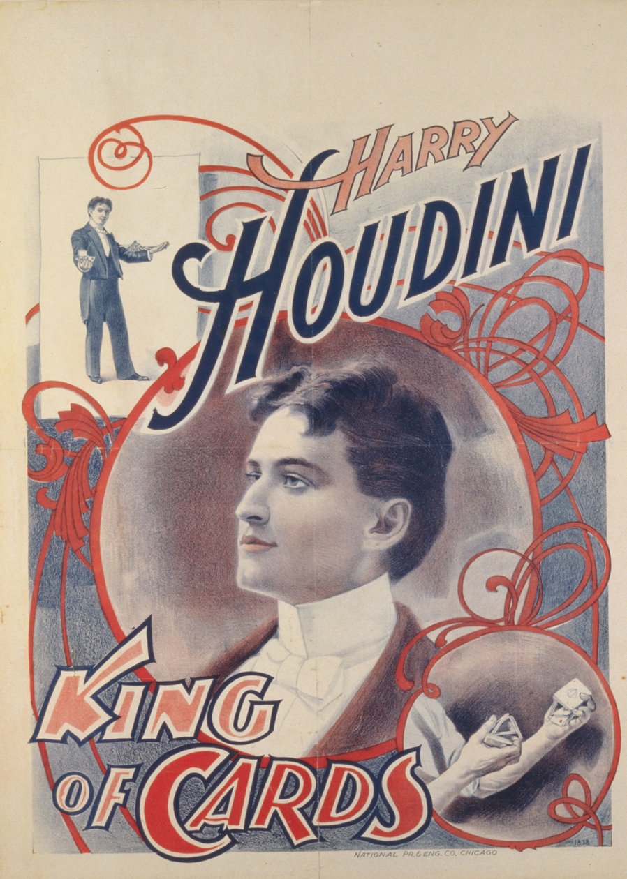 Harry Houdini, Kartların Kralı, 1895 by American School