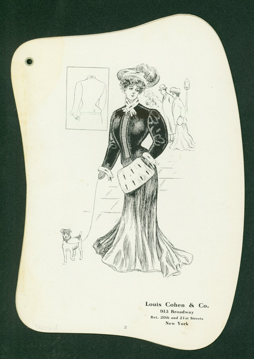 Louis Cohen & Co. 913 Broadway [bayan giyim kataloğu çizimi] (çizgi gravürü) by American School