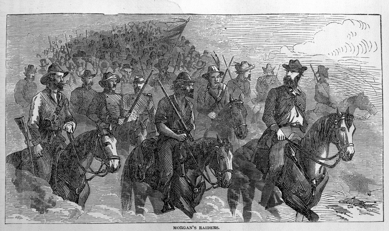 Morgans Raiders, Harpers Resimli İç Savaşın Tarihinden, Temmuz 1863 by American School